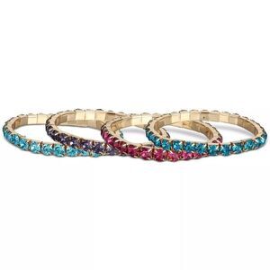 Colorful Mix-N-Match Stretch Bracelet 4pc Set - N… - image 1